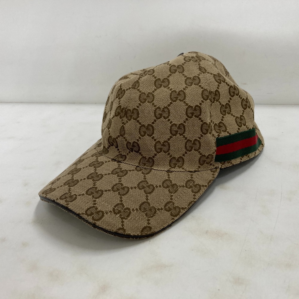 グッチGUCCI GGパターン ベースボールキャップシェリーライン GUCCI グッチ キャップ ブラック ベースボール 帽子 シェリー