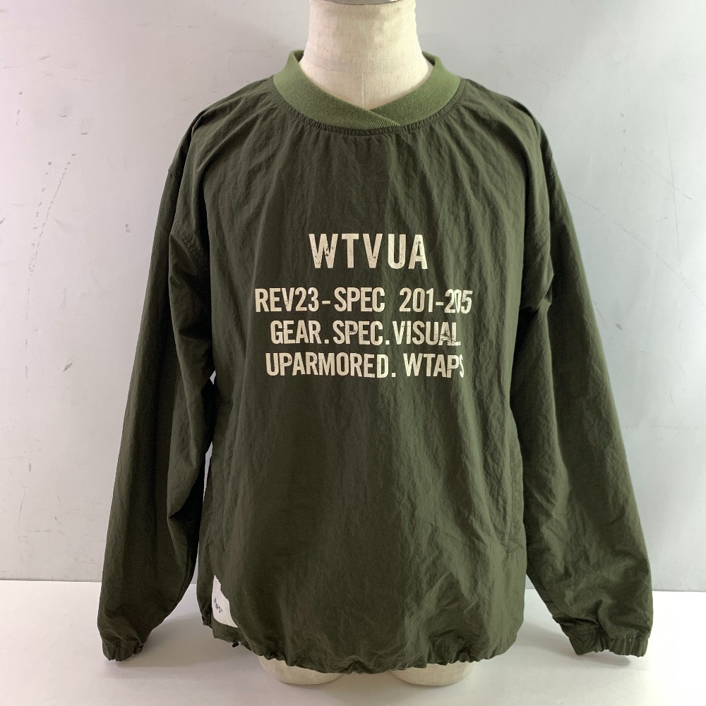 04w4883▽※【中古】WTAPS ダブルタップス スモックジャケット 02 カーキ 221BRDT-JKM04 プルオーバー SMOCK JACKET【八王子店】