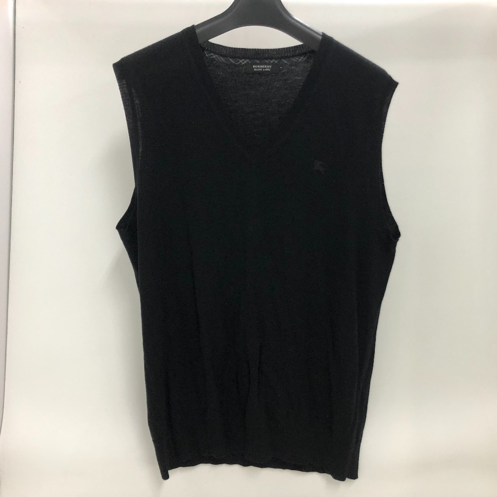 楽天市場】【中古】 バーバリーブラックレーベル ニットベスト メンズ