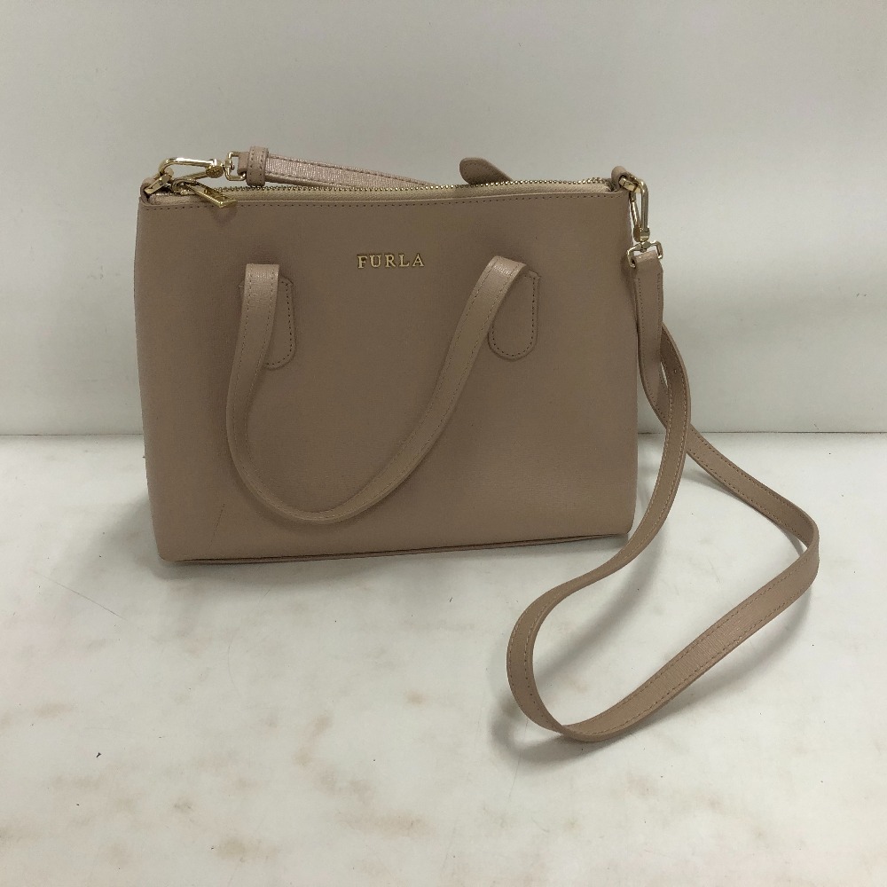 【極美品/付属品完備】フルラ グレイン ケリア 2way ハンドバッグ レザー brandgoen_287782