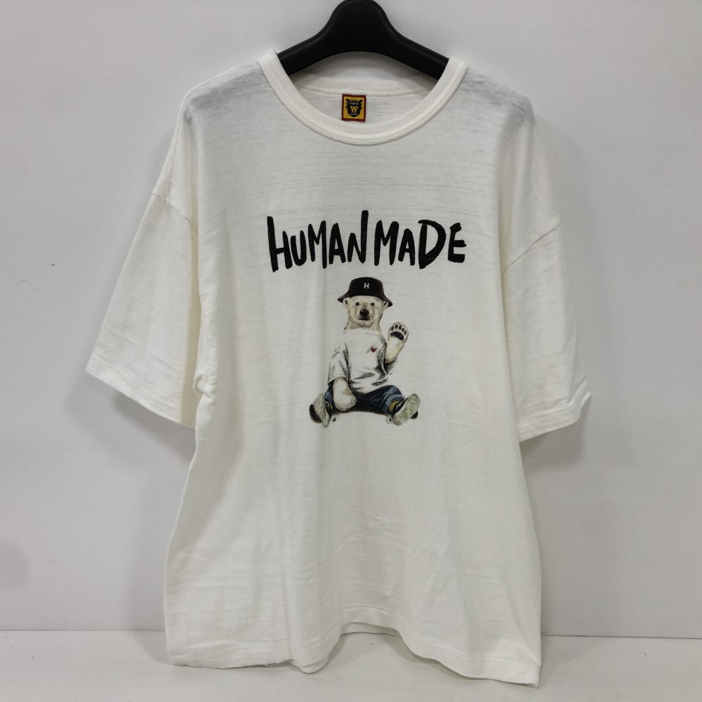 07w8734★ HUMAN MADE Graphic Tee 24SS ヒューマン御手伝いさん グラフィック半袖プルオーバー ＃16 白いこと 2XL大きさ【中古品】