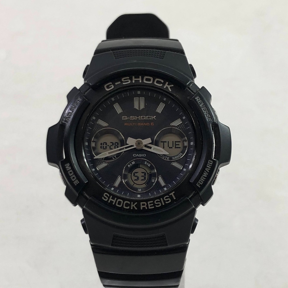 04w5170∞※【中古】 G-SHOCK Gショック 腕時計 AWG-M100SB ブラック 電気ソーラー CASIO カシオ 【八王子店】