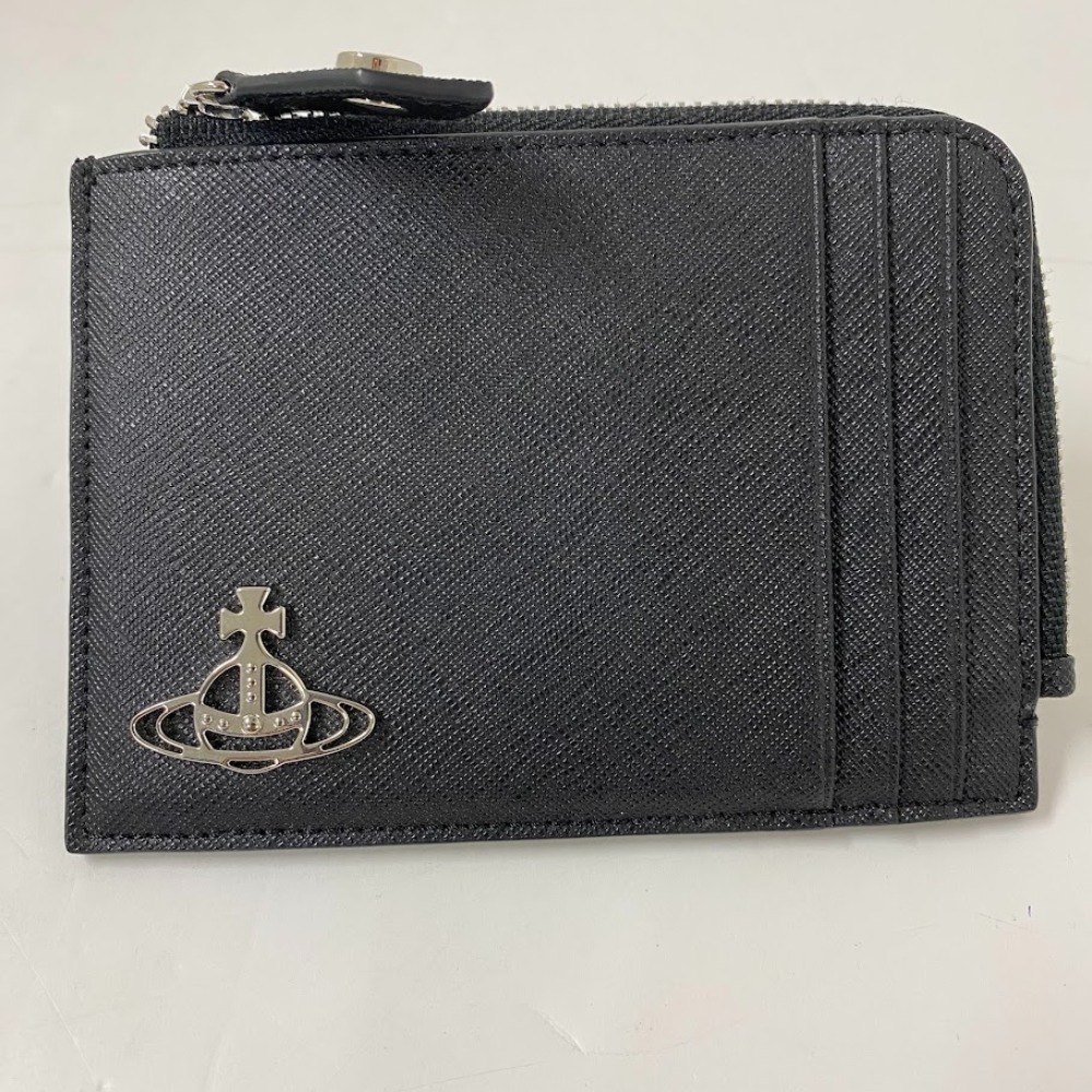 【中古】 ヴィヴィアンウエストウッド Vivienne Westwood 51050051-L001N-LASAFFIANO ZIP CARD HOLDER ジップ カードホルダー コインケース カードケース 08w13982 【水戸店】