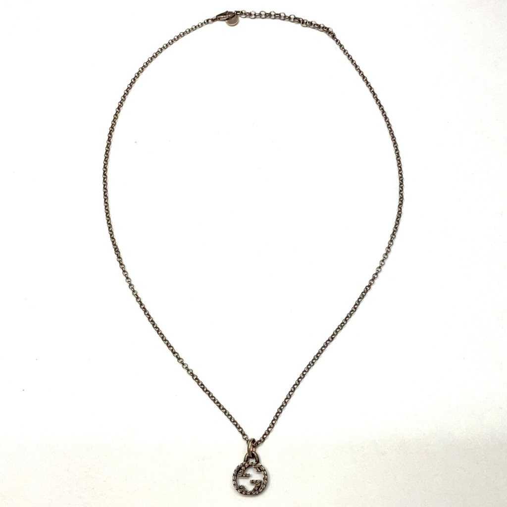 楽天市場】グッチ イニシャルモチーフ・Kネックレス・ペンダント/Sv925