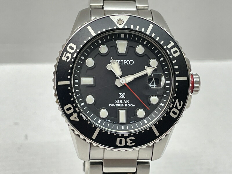 楽天市場】超美品 SEIKO プロスペックス ソーラーダイバーズ200 V145