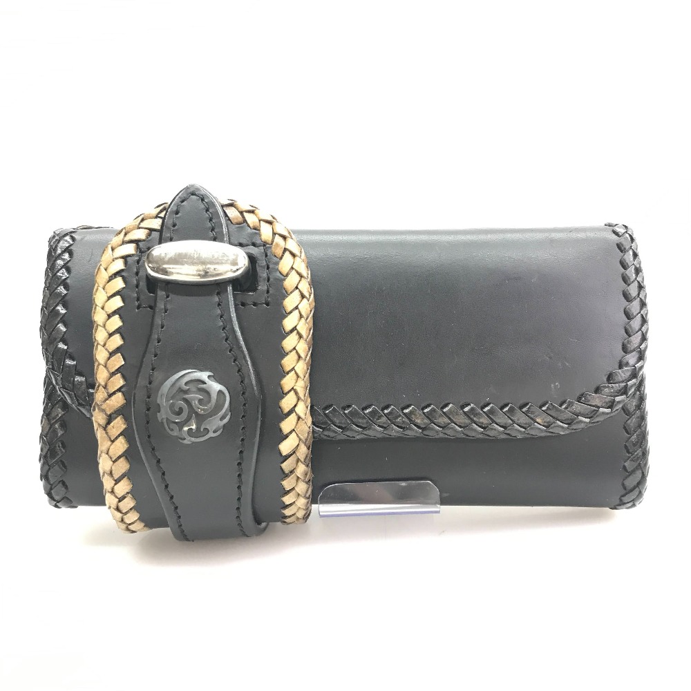 【中古】 ロングウォレット  サドルレザーウォレット  黒いこと/黒  メンズ  長紙入れ  05w16340  【館林店】