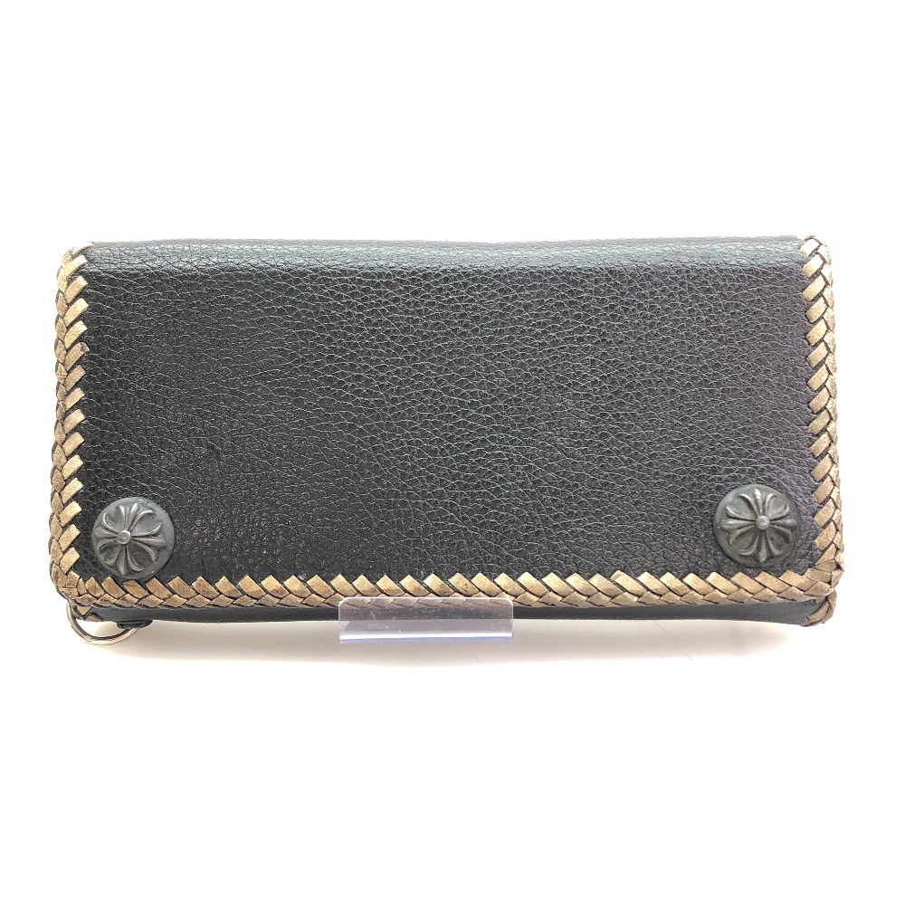 【中古】 レザーウォレット  ロングウォレット うしろ側蛇蠍柄  黒いこと  メンズ  長紙入れ  05w16409  【館林店】