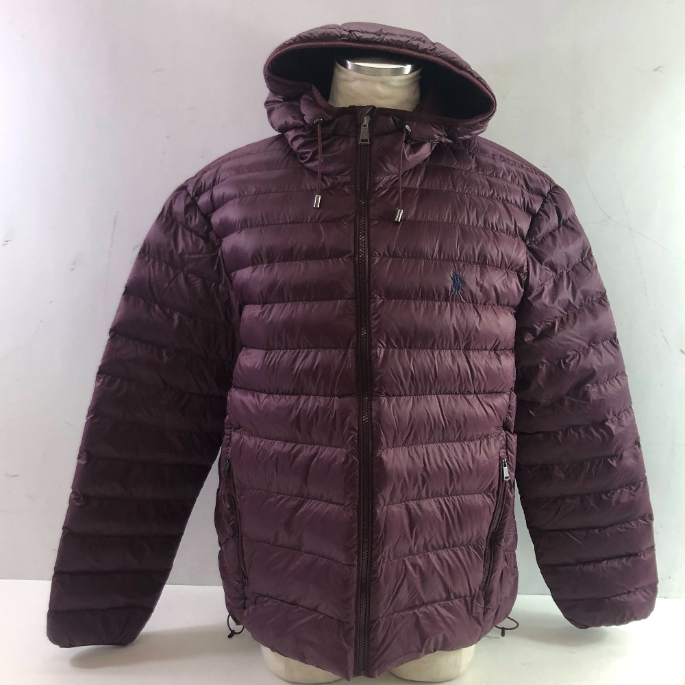 04w5495&infin;※【中古】 POLO RALPH LAUREN ポロ ラルフローレン パッカブル 中綿ジャケット ボルドー サイズLG アウター 【八王子店】｜トレーダー　店