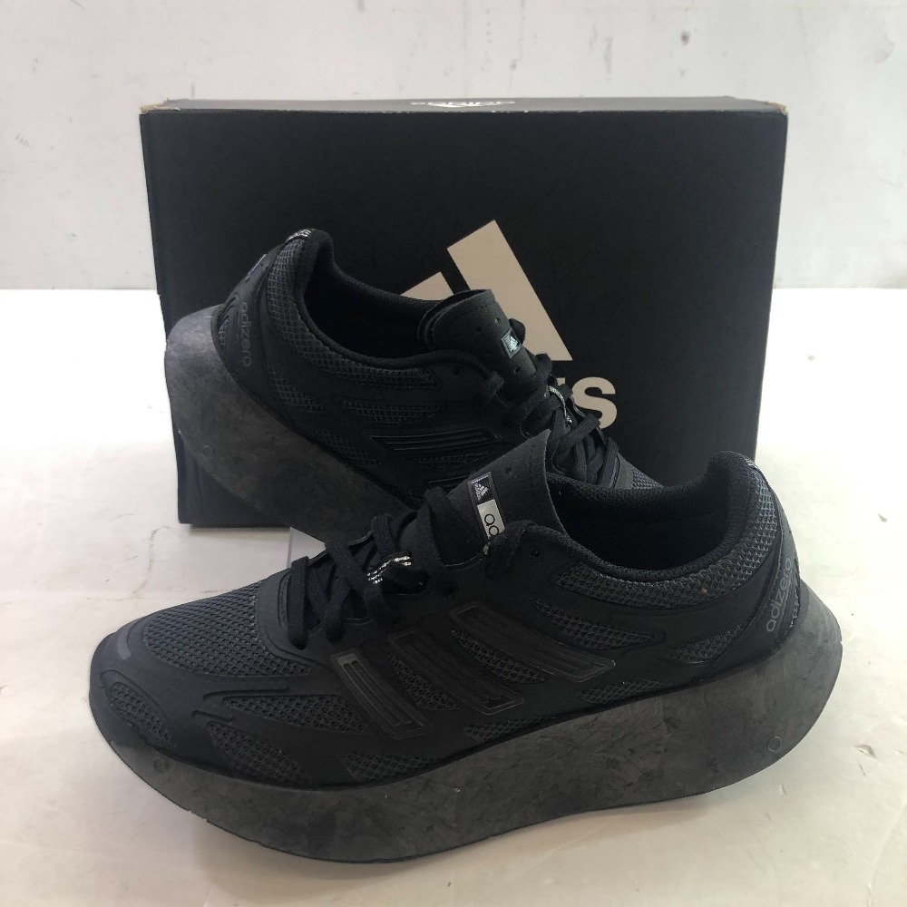 04w5616∞※【中古】 adidas ORIGINALS ADIZERO ARUKU アディダス オリジナルス アディゼロ アルク JH7772 中核グループ黒いこと/炭素/アイアンメタリック 25.5糎 スニーカー 【八王子店】