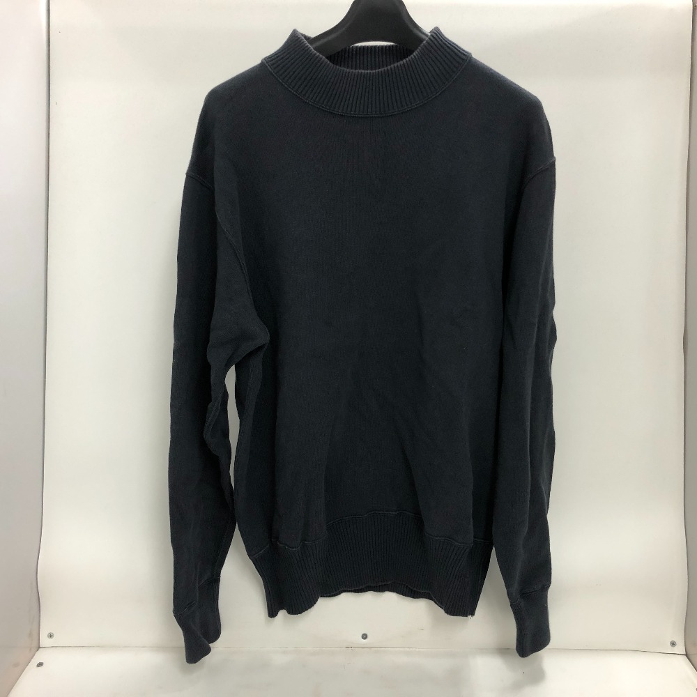 【中古】 ワーカーズ WORKERS コットン サドル ショルダー セーター ブラック サイズL 日本製 メンズ トップス コットン 02w21830 【牛久店】