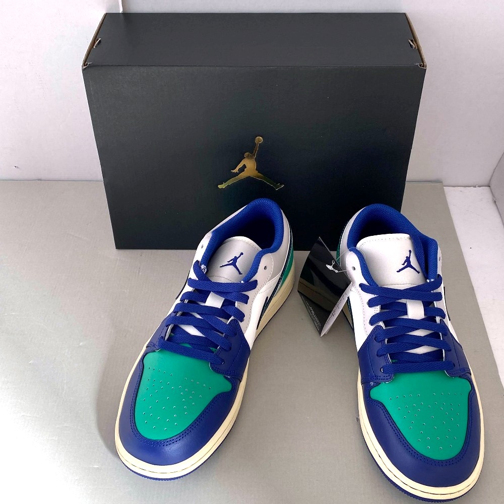 【中古】 Nike Air Jordan 1 Low Seahawks ナイキ エアジョーダン1 置き目 シーホークス  27.5糎 メンズ  スニーカー  553558-147 引き船/箱付き添い人美品 03w23495  【入間店】