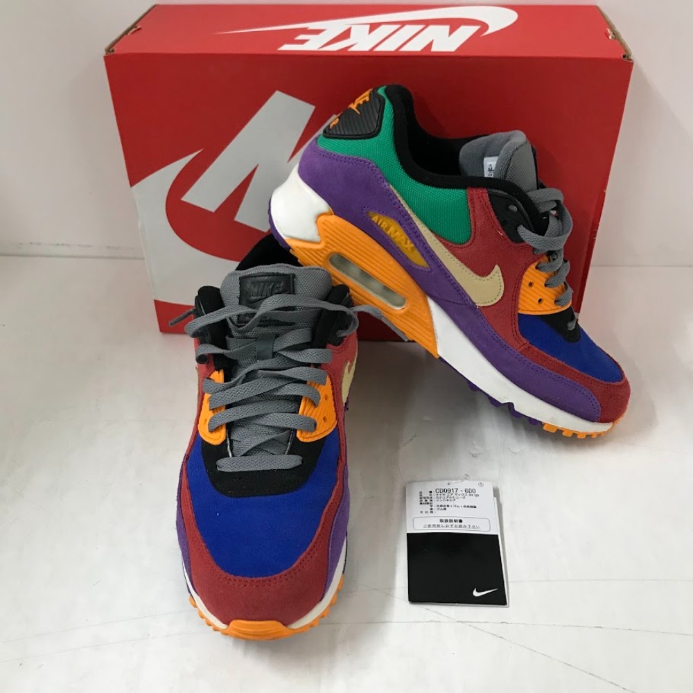 【中古】 ナイキ エア湖 マックス 90 QS(Nike Air Max 90 QS)CD0917-600 27.5糎 ユニバーシティレッド/ペールバニラ 箱付き添い人 メンズ  スニーカー  08w15102  【水戸店】