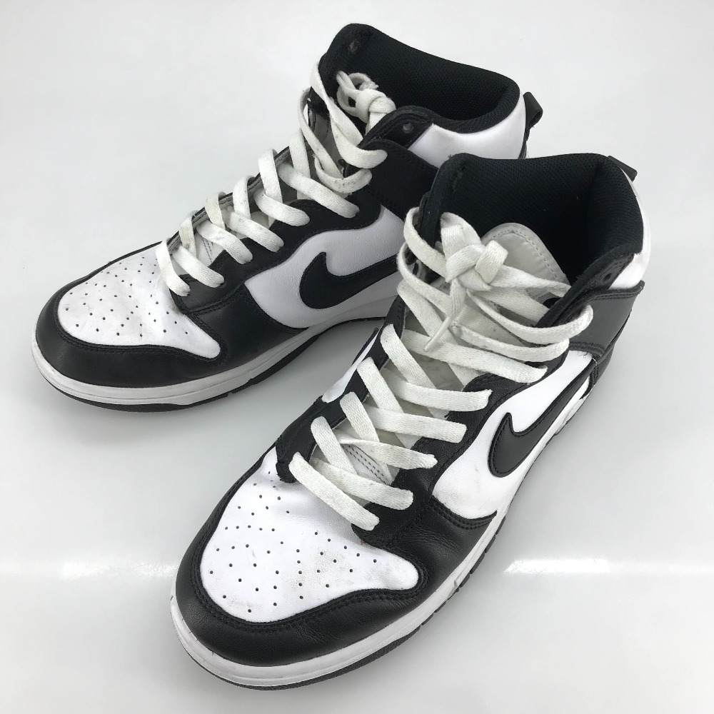 【中古】 ナイキ NIKE  DUNK HI RETRO CHAMPIONSHIP WHITE  黒いこと/白いこと  27.5珊 US9.5 UK8.5 EU41 越南製 メンズ  スニーカー  DD1399-105  05w17815  【館林店】