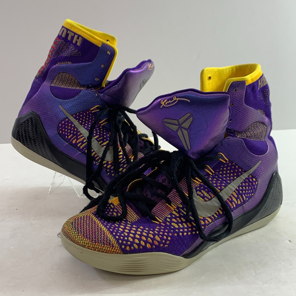 04w5839▽※【中古】Nike Kobe 9 Elite High Team Showtime 630847-500 ナイキ コービー 9 エリート ご機嫌 野球クラブ 見せ物ひと休み 29糎【八王子店】