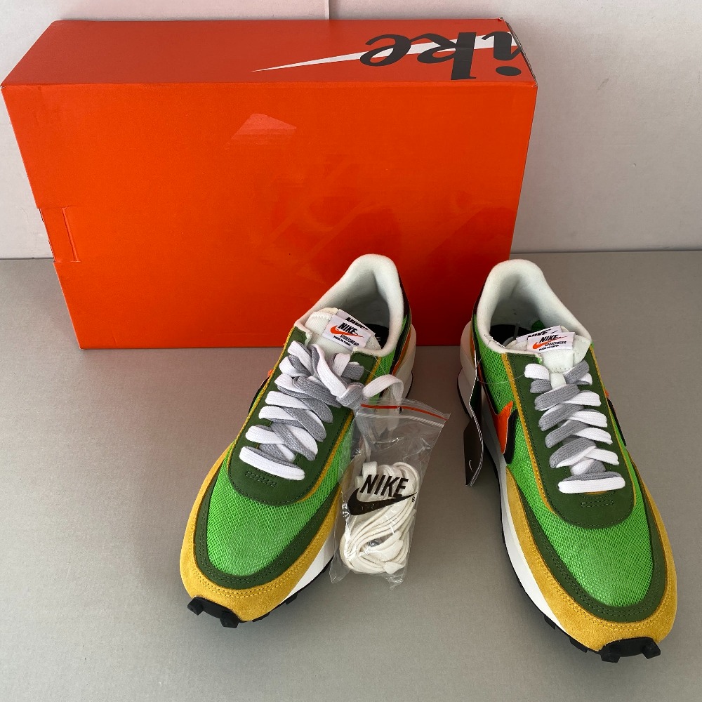 【中古】 sacai × Nike LDV Waffle Green サカイ × ナイキ LDV ワーヘル 緑であること  27.5糎 メンズ  スニーカー  BV0073-300 引き船付き添い人 箱付き添い人 美品 03w23915  【入間店】