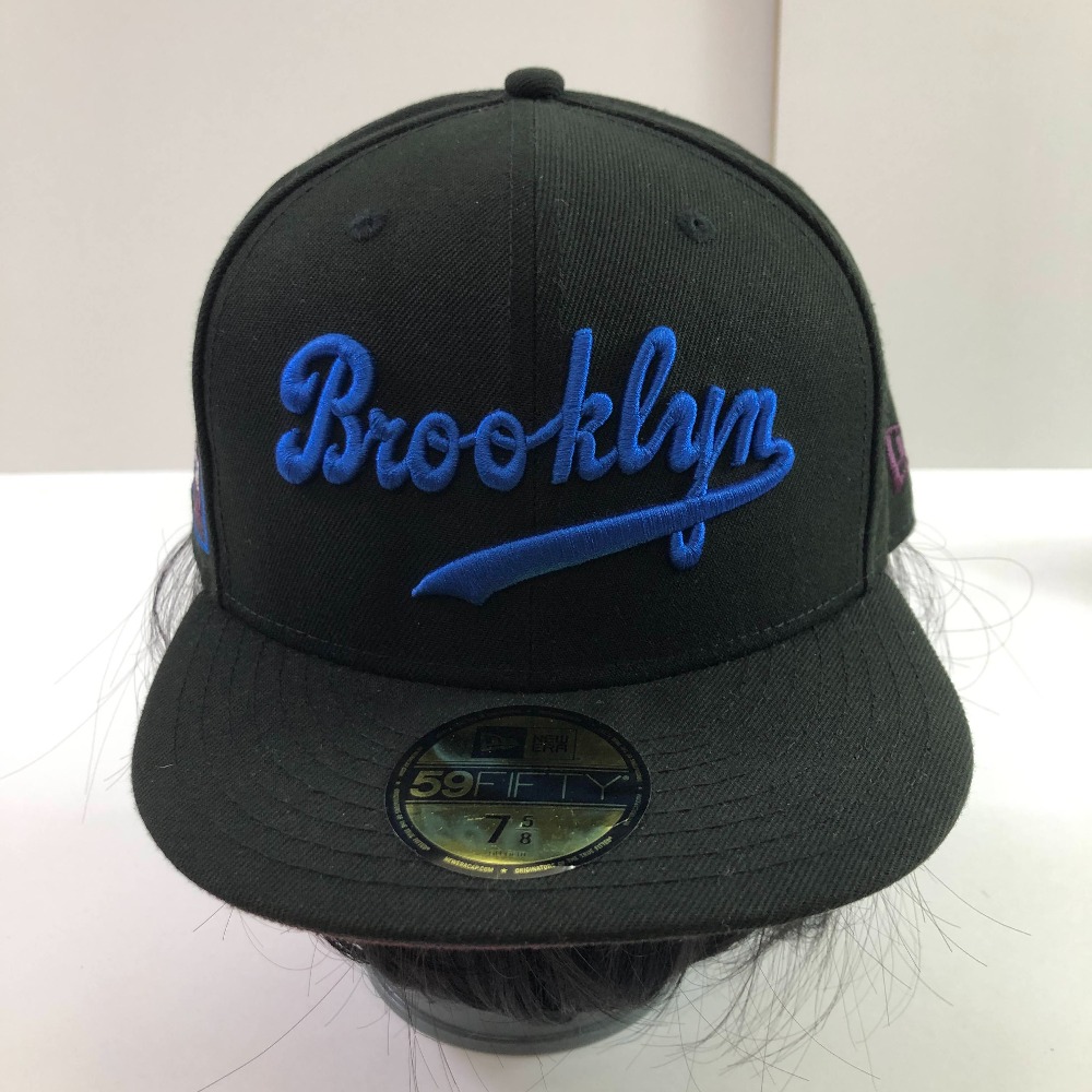 04w5976∞※【中古】 New Era ニューエラ 59FIFTY キャップ ブルックリンドジャース MLB ブラック 7 5/8 60.6cm 【八王子店】