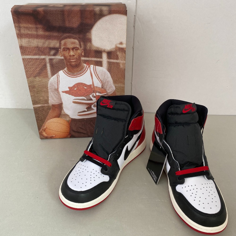 【中古】 Nike Air Jordan 1 Retro High OG Black Toe Reimagined ナイキ エアジョーダン1 レトロ ハイ OG ブラックトゥ リイマジンド 28.0cm タグ付き 箱付き 美品 メンズ スニーカー DZ5485-106 03w24188 【入間店】