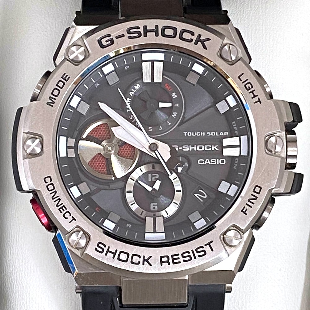 【中古】 CASIO G-SHOCK カシオ ジーショック GST-B100-1AJF ブラック シルバー メンズ 腕時計 03w24205 【入間店】