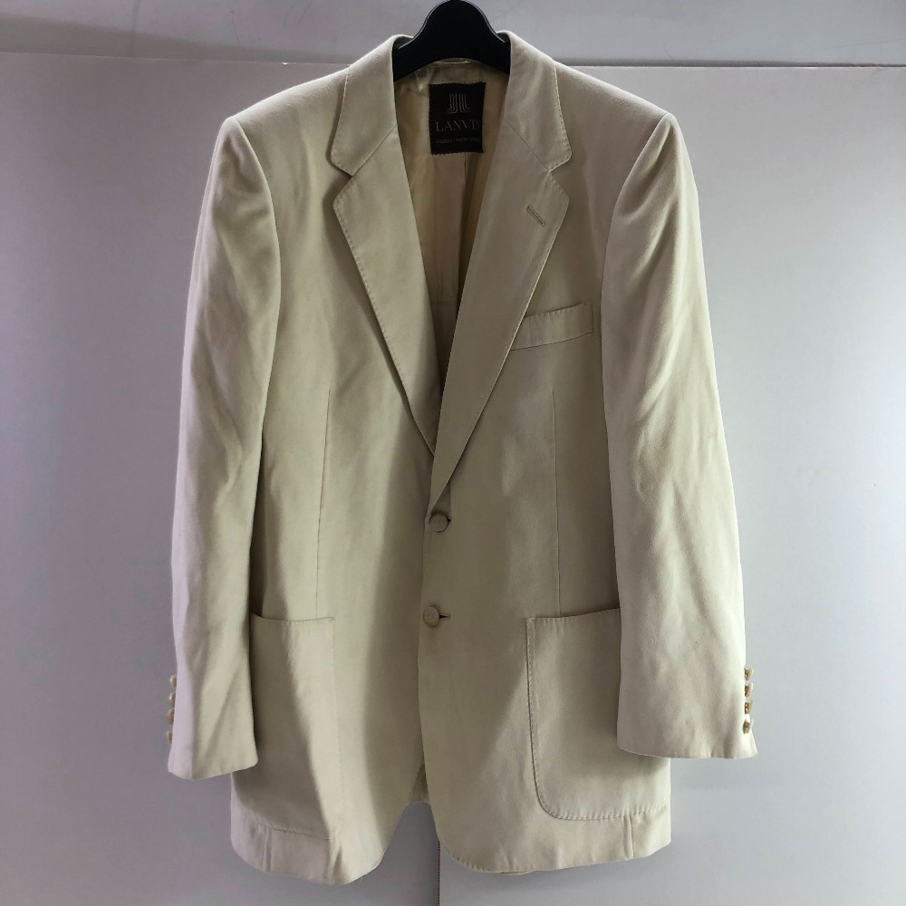 04w5994∞※【中古】 Lanvin ランバン テーラードジャケット ベージュ サイズ不明 【八王子店】
