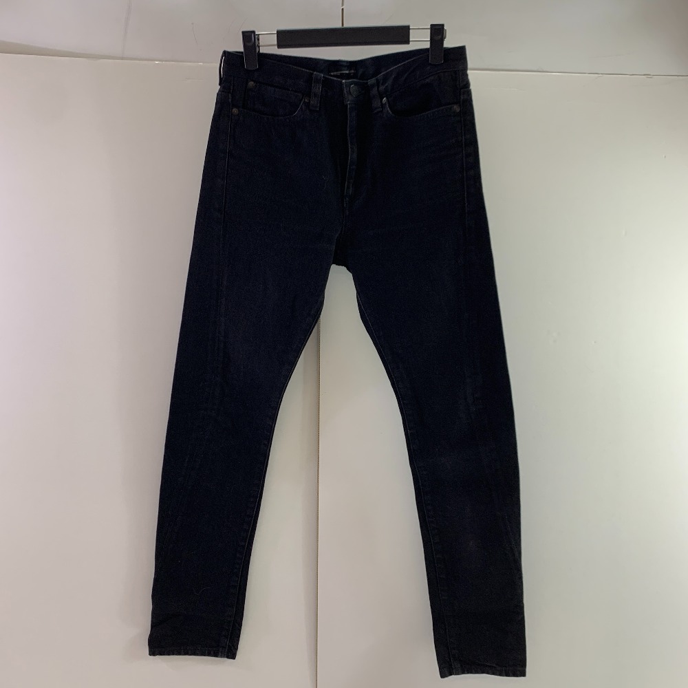 04w6159▽※【中古】LAD MUSICIAN ラッド ミュージシャン デニム パンツ ブラック ジーンズ ファスナーデニム 42【八王子店】