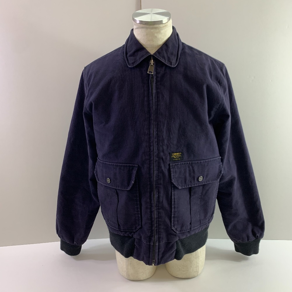 04w6165▽※【中古】カーハート CARHARTT WIP ワークインプログレス アウター ブルゾン ワークジャケット ネイビー M【八王子店】|トレーダー 店