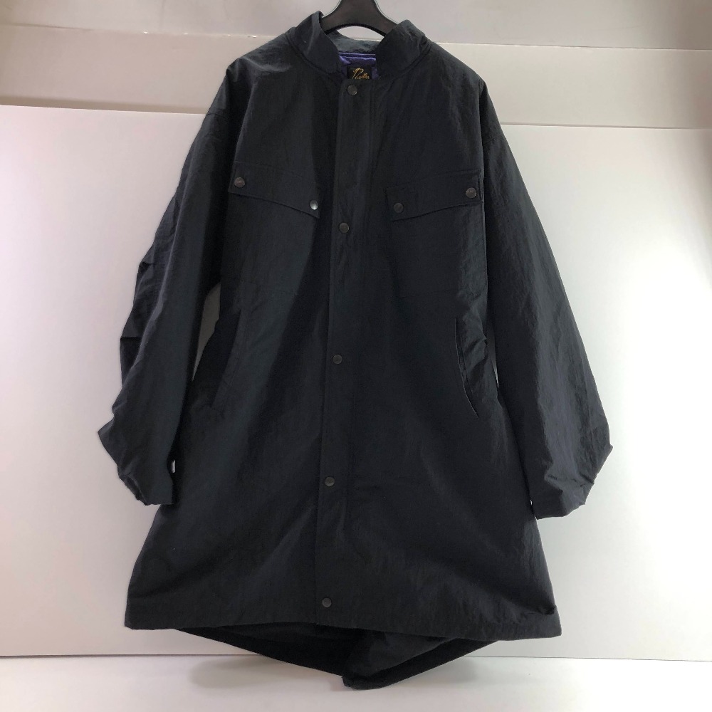 04w6023∞※【中古】Needles ニードルズ コート C.P. Coat Nylon Ripstop PU190 ブラック サイズXS 【八王子店】