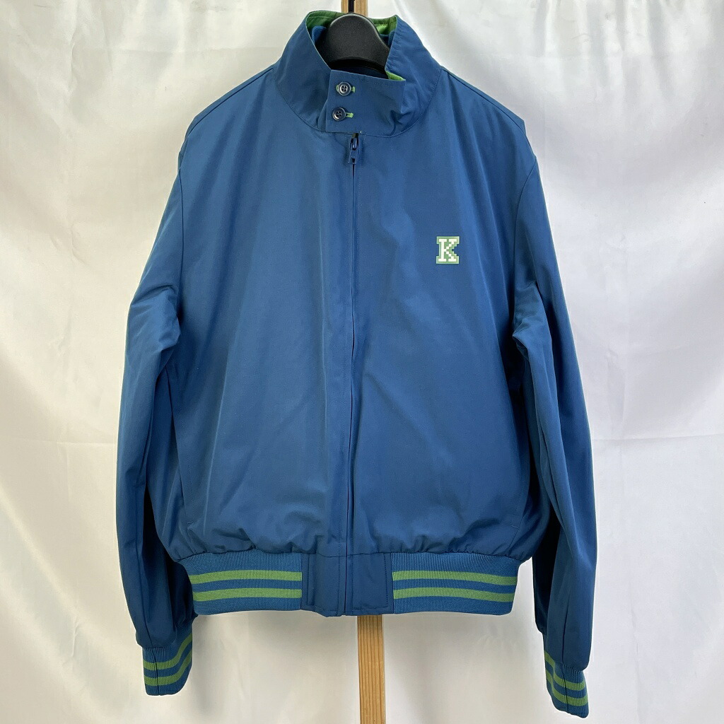 【中古】 ケンゾー KENZO 2-in-1 Pixel Harrington Jacket ピクセルハリントンジャケット キルティングベスト付き ブルー サイズS メンズ アウター ナイロン FD55BL2039NB 01w-6317 【結城店】