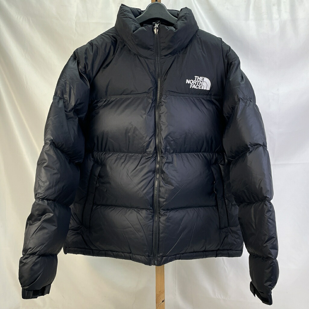 【中古】 ザ・ノースフェイス THE NORTH FACE ヌプシジャケット タグ付き ダウン ブラック サイズXL バングラデシュ製 メンズ アウター ナイロン ND92555 01w-6318 【結城店】｜トレーダー　店