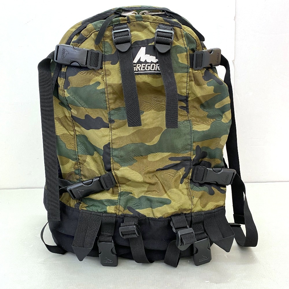 【中古】 GREGORY グレゴリー デイアンドハーフ DAY AND A HALF ウッドランドカモ 迷彩柄 メンズ リュック・デイパック 03w24713 【入間店】|トレーダー 店