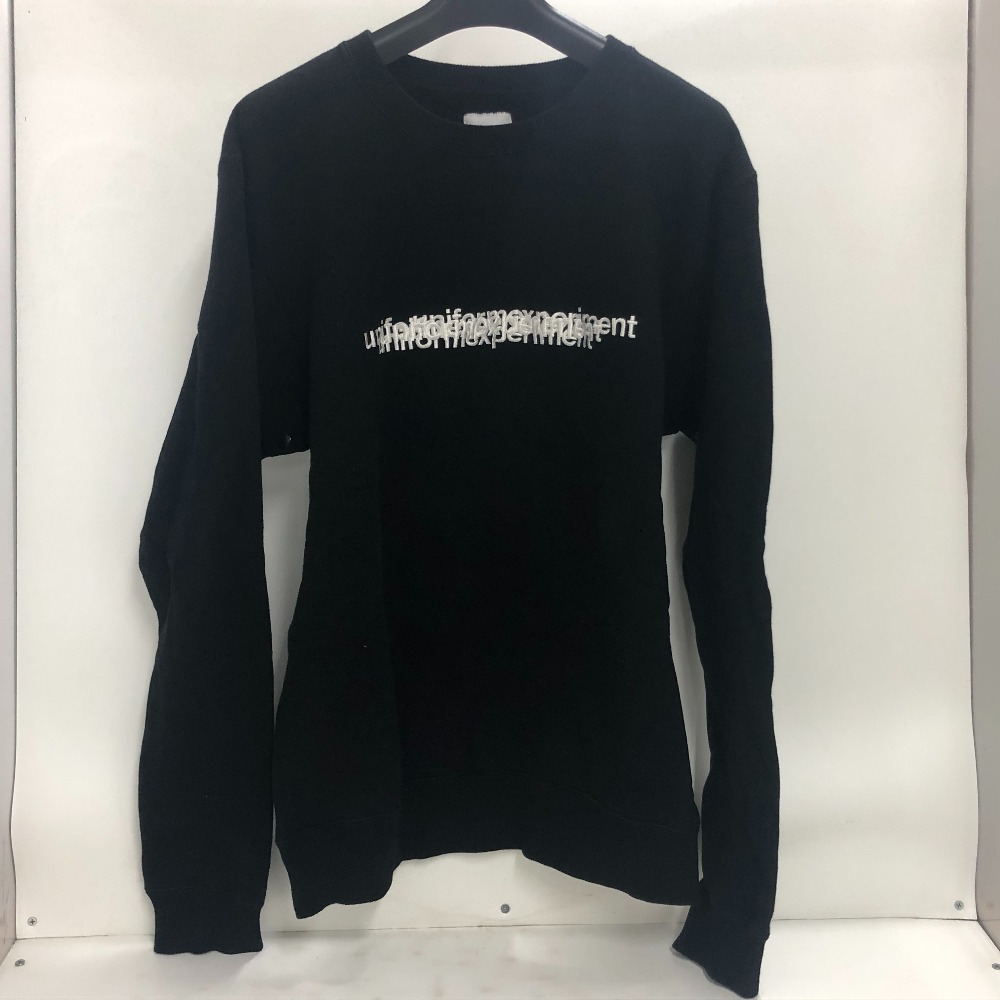 【中古】 uniform experiment クルーネックトレーナー サイズ2 ブラック 日本製 メンズ スウェット コットン UE-190050 02w23689 【牛久店】 4,675円