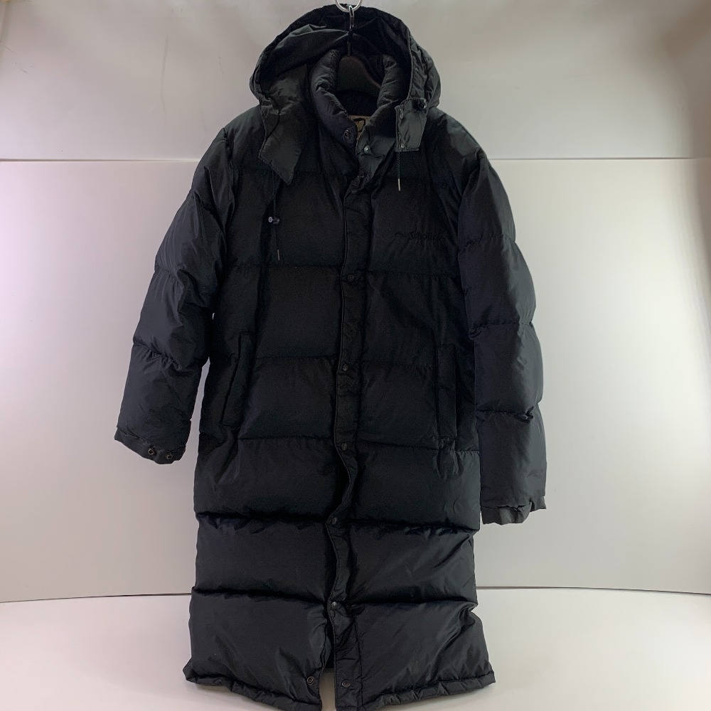 04w6296▽※【中古】Schott ショット フードダウンジャケット アウター USA Mサイズ ブラック【八王子店】