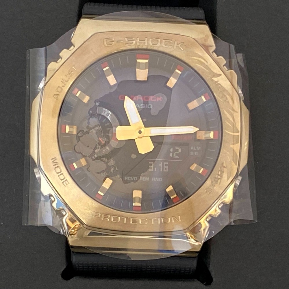 【中古】 CASIO G-SHOCK カシオ ジーショック GBM-2100CX-9AJR ゴールド ブラック メンズ アナデジ 箱付き 美品 腕時計 03w24860 【入間店】｜トレーダー　店