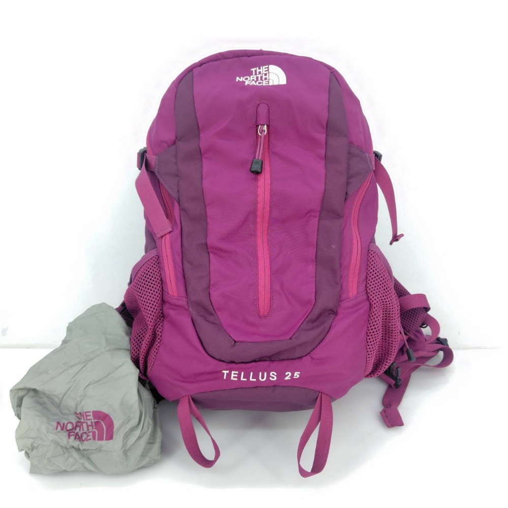 【中古】 ザ・ノースフェイス THE NORTH FACE テルス25 Tellus 25 ショッキングピンク メンズ レインカバー付き リュック・デイパック 05w20239 【館林店】