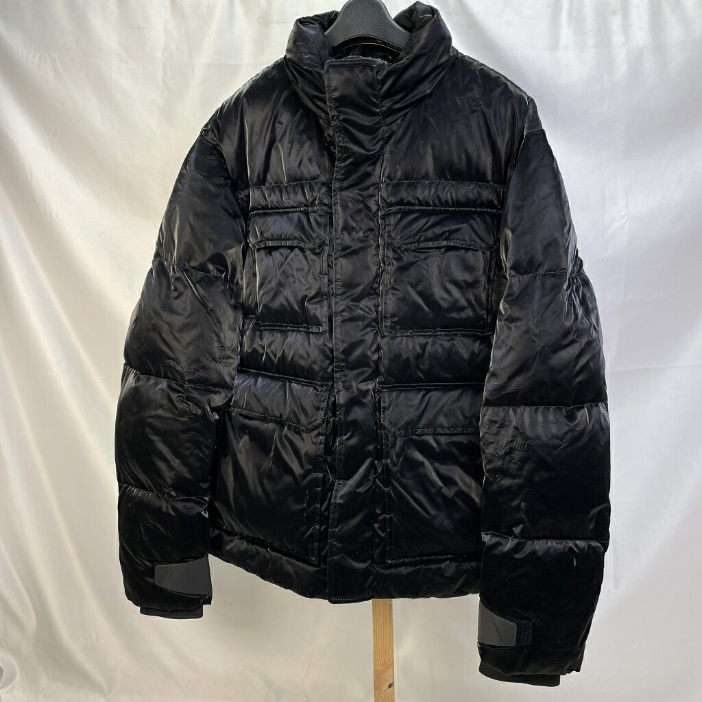 【中古】 エンポリオ・アルマーニ Emporio Armani コーティング加工 ダウンジャケット ブラック サイズ50 メンズ アウター ポリエステル 6H1BF6 1NLTZ 01w-6508 【結城店】|トレーダー 店
