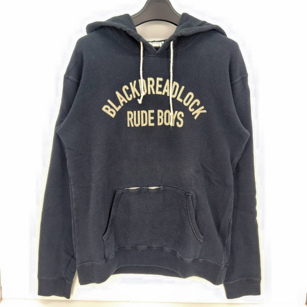 【中古】 ワコマリア WACKO MARIA アーチロゴプリントパーカー ブラック サイズL 日本製 メンズ パーカー コットン 05w20304 【館林店】