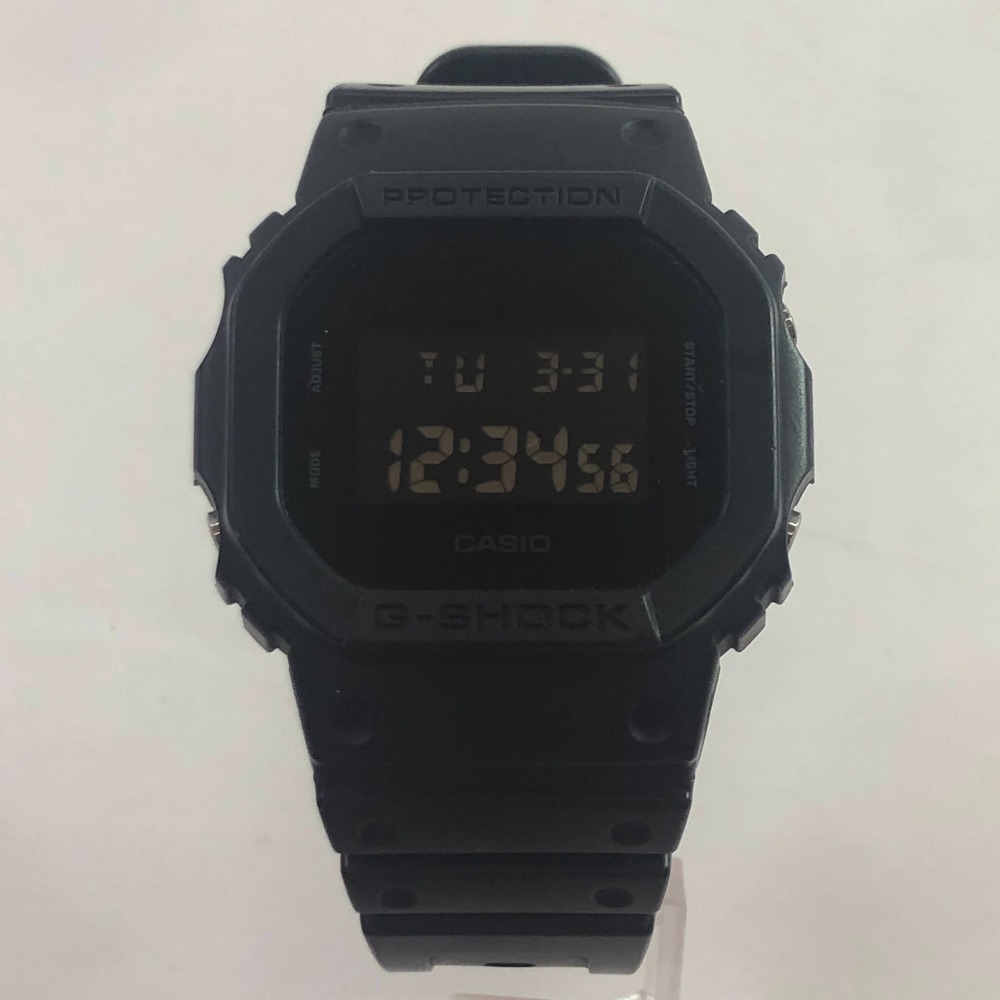 04w6473∞※【中古】 G-SHOCK ジーショック 腕時計 DW-5600BB オールブラック デジタル CASIO カシオ 【八王子店】