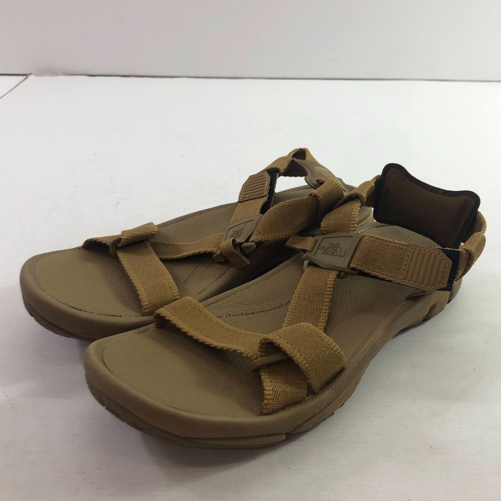 04w6485∞※【中古】 THE NORTH FACE ザ ノース フェイス サンダル ULTORA STRATUM PRO2 ウルトラ ストレイタム プロ2 NF0A83NQ ベージュ 27cm アウトドア スポーツ 【八王子店】
