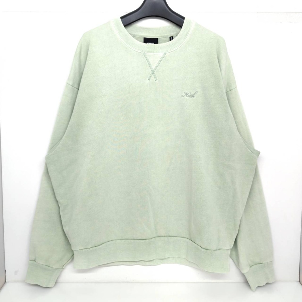 【中古】 キス KITH クルーネックスウェットシャツ ライトグリーン サイズL 中国製 メンズ スウェット コットン 05w20385 【館林店】 13,277円
