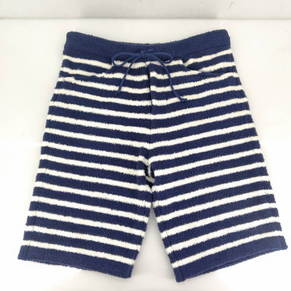 【中古】 カシウエア Kashwere ボーダー柄ショートパンツ ネイビー/ホワイト サイズS 台湾製 メンズ ショートパンツ ポリエステル 05w20390 【館林店】