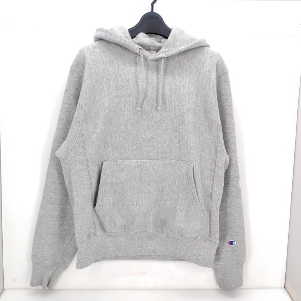 【中古】 チャンピオン Champion リバースウィーブ Reverse Weave プルオーバーパーカー グレー サイズS メンズ パーカー コットン 05w20396 【館林店】