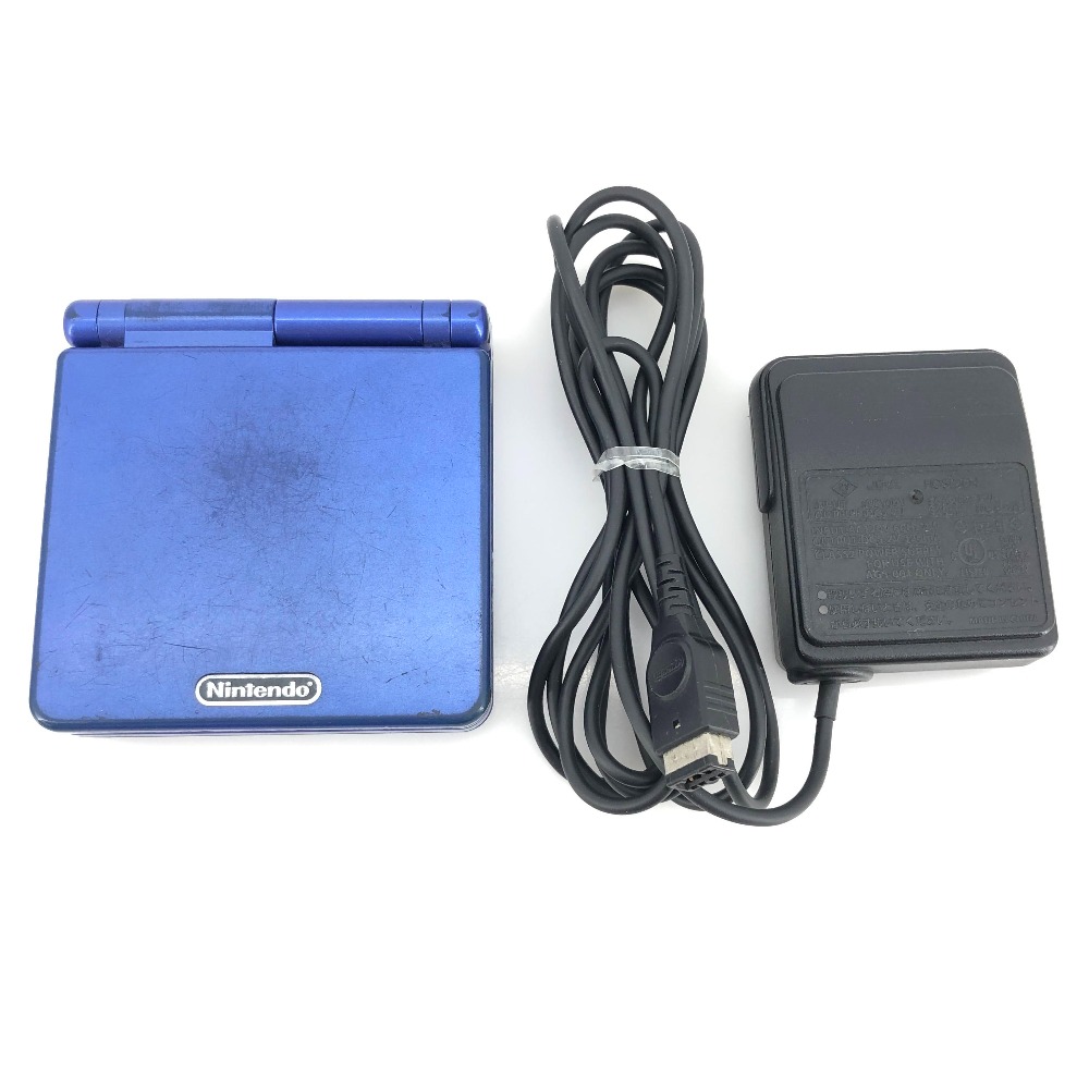 【中古】 【GBASP】ゲームボーイアドバンスSP 本体のみ アズライトブルー + 充電器 ＊動作確認済み＊ 05w20444T 【館林店】