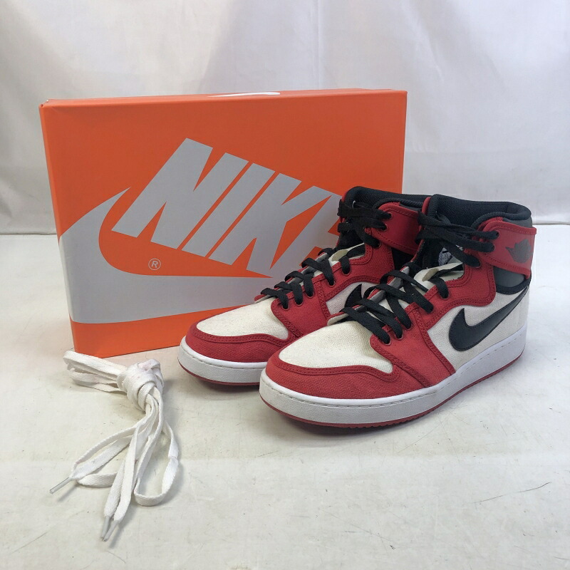 【中古】 ナイキ NIKE  27.5糎 US9.5 UK8.5 EU43 AIR JORDAN 1 KO HIGH OG 638471-101 エアジョーダン1 風の強い町 ハイカットスニーカー  靴  01w-6427  【結城店】 靴-メンズ靴
