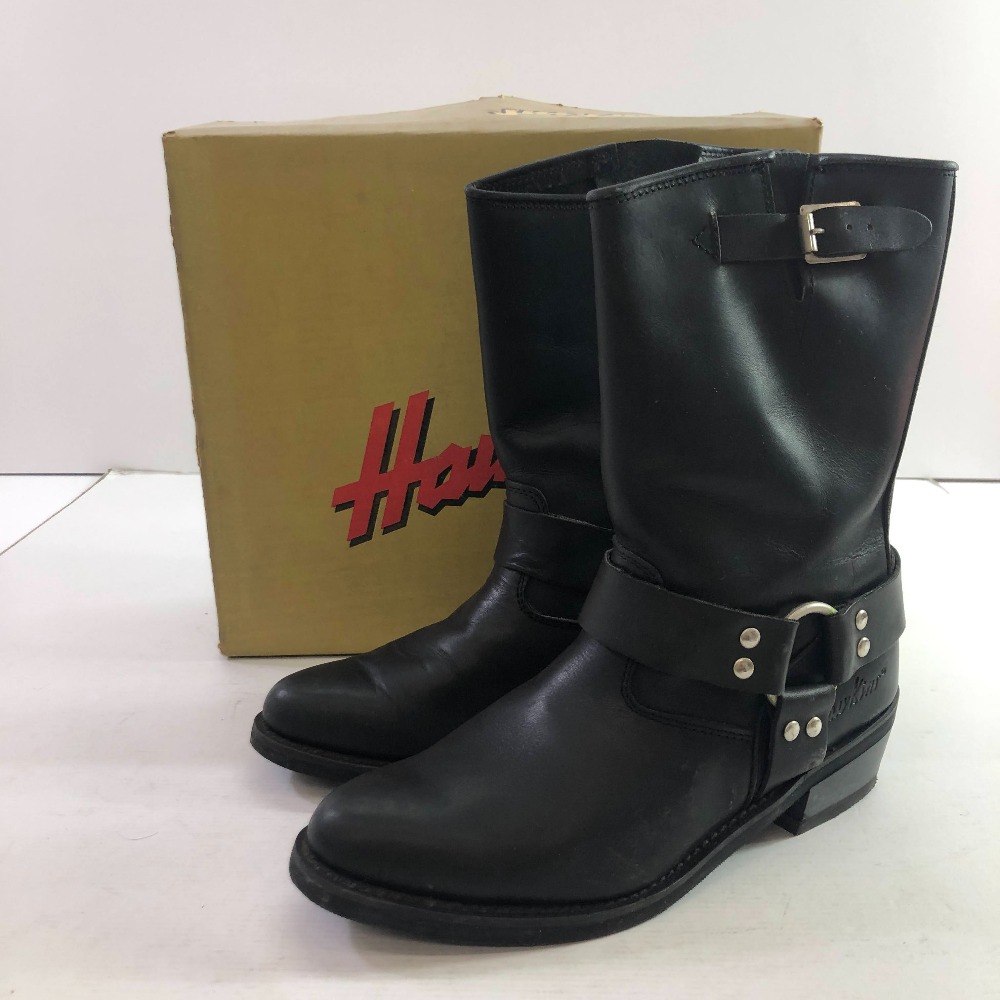 04w6515&infin;※【中古】 HAWKINS ホーキンス エンジニア ブーツ GT-5991 ブラック 8 1/2 【八王子店】｜トレーダー　店