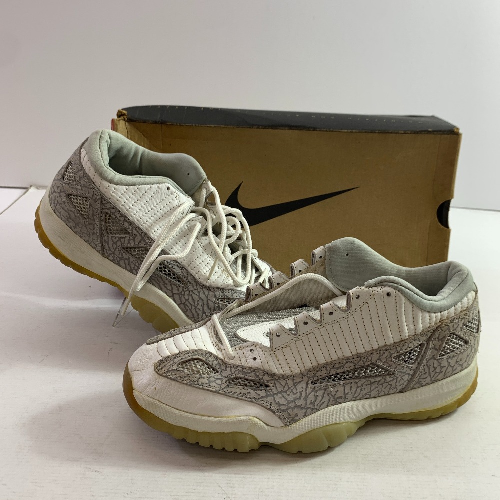 04w6641▽※【中古】※褒めたたえる用※Nike Air Jordan 11 Low Retro IE OG Cobalt 130270-101 ナイキ エアジョーダン11 置き目 レトロ IE OG 青緑色 1996年製 28.5糎【八王子店】