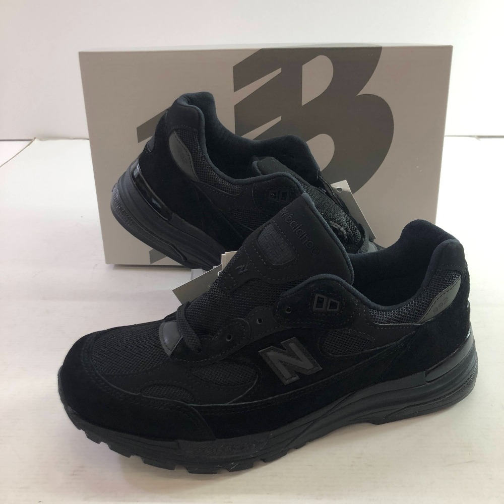 04w6536∞※【中古】 New Balance 992 ニュー平衡にする 992 スニーカー U992結核症 26.5糎 Dワイズ トリプル黒いこと スニーカー 【八王子店】