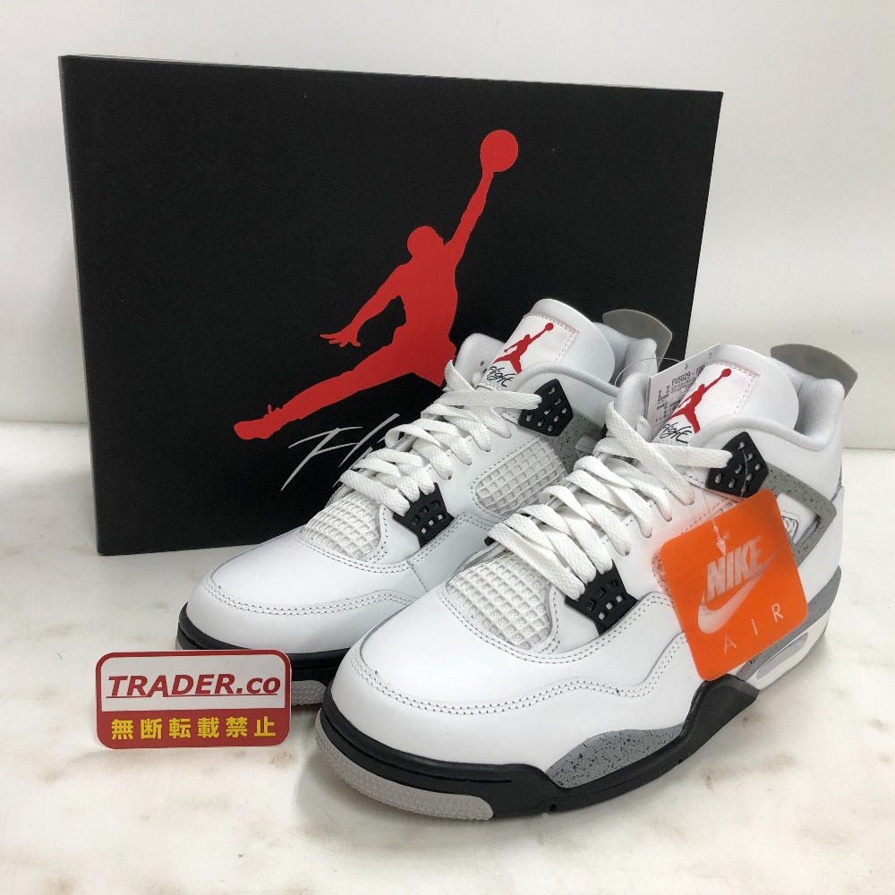 【中古】 ナイキ NIKE  AIR JORDAN 4 RETRO  白いこと  29.5糎 中国製 メンズ  箱・引き船あり  スニーカー  FV5029-100  02w24396  【牛久店】