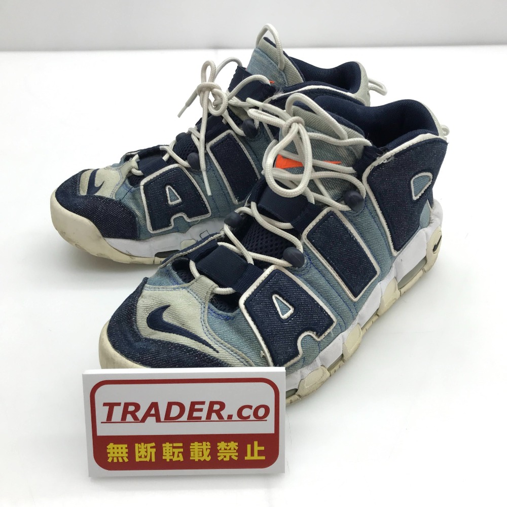 【中古】 ナイキ NIKE  AIR MORE UPTEMPO 96 QS  白いこと/米国海軍  28.0糎 US10 UK9 EU44 越南製 メンズ  スニーカー  CJ6125-100  05w20023  【館林店】