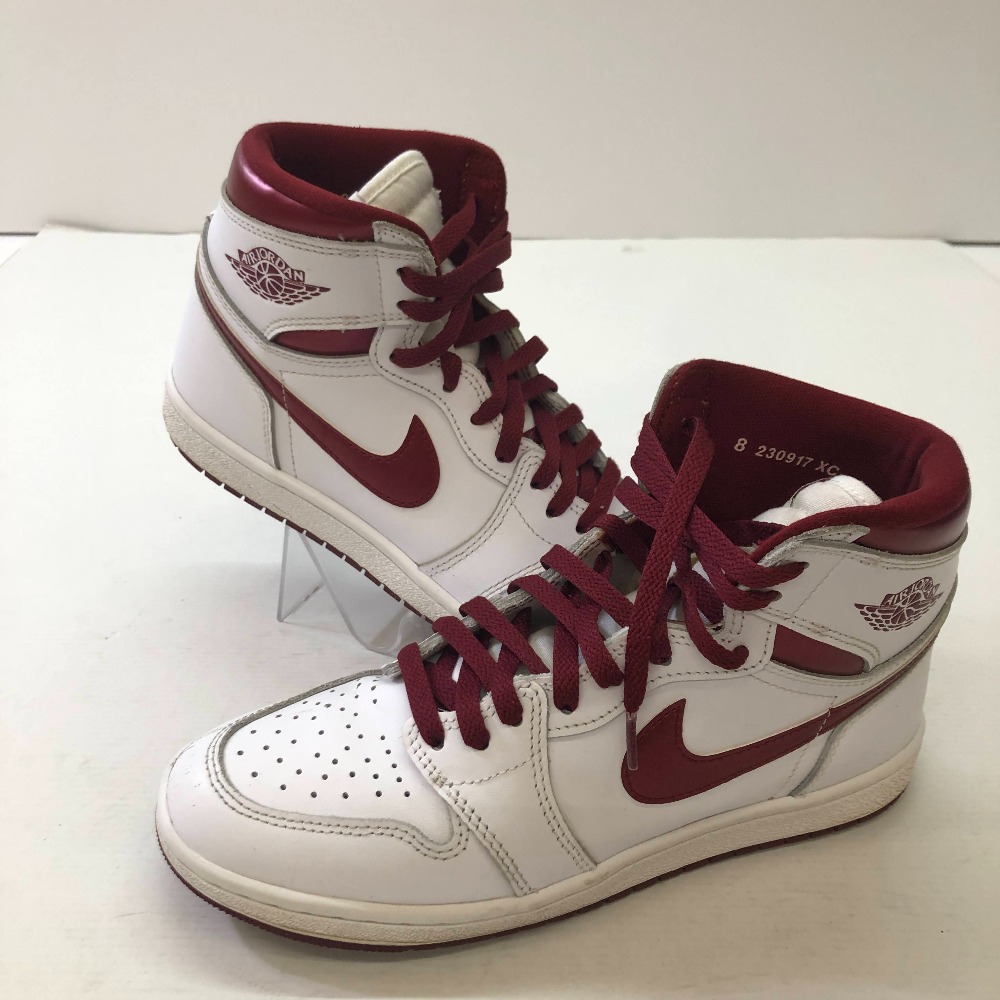 04w6543∞※【中古】 NIKE AIR JORDAN 1 HIGH 85 ナイキ エア湖 ジョーダン 1 ご機嫌 85 BQ4422-161 メタリック バーガンディ 26糎 スニーカー 【八王子店】