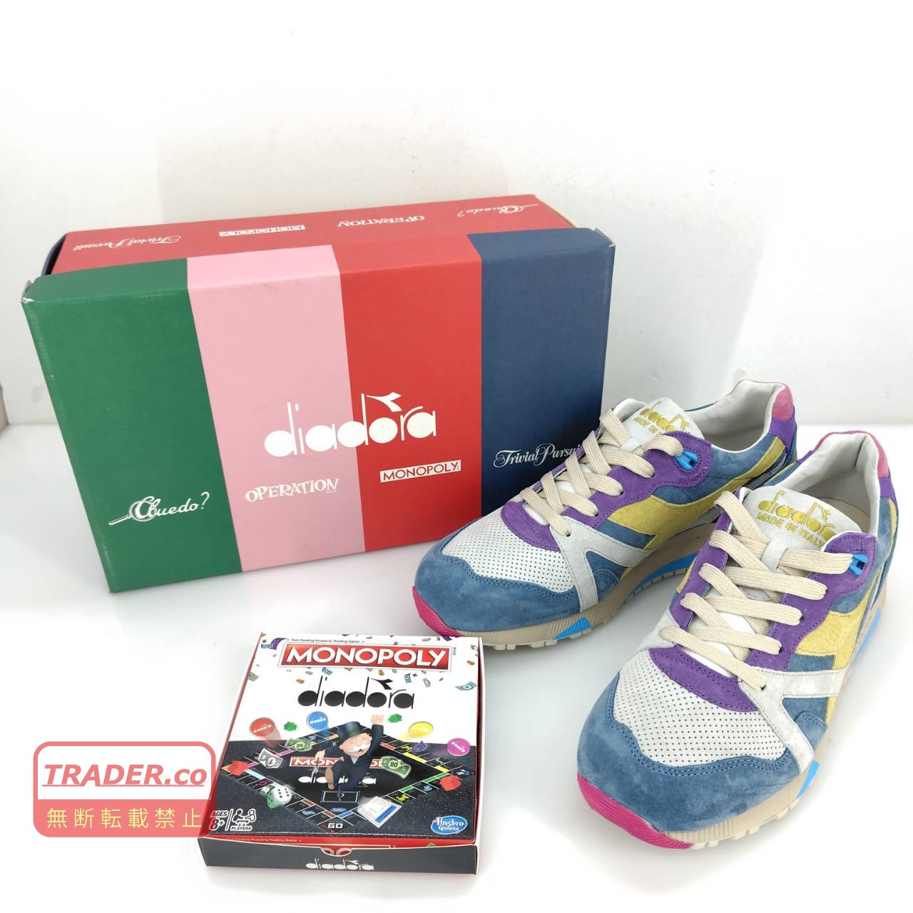 【中古】 ディアドラ Diadora  N9000 TRIVIAL PURSUIT  28.5糎 UK10 メンズ  ハズブロ 共同研究  スニーカー  05w21154  【館林店】