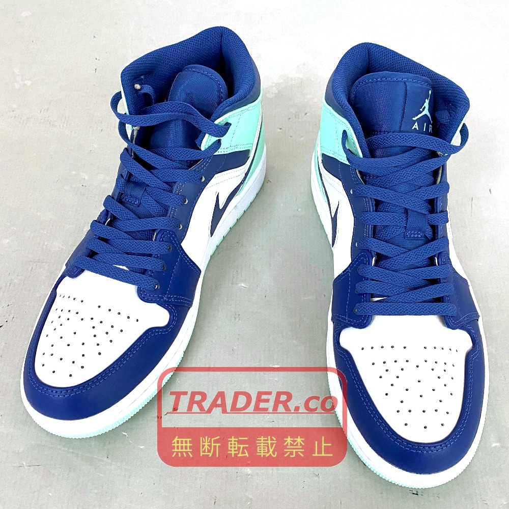 【中古】 Nike Air Jordan 1 Mid Blue Mint ナイキ エアジョーダン1 ミッド 青みペパーミント  27.5糎 メンズ  スニーカー  554724-413  03w26052  【入間店】